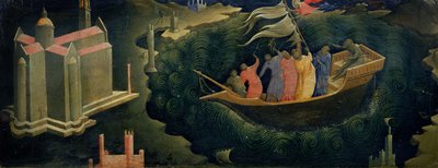 San Nicolás de Myra calmando la tormenta de Lorenzo Monaco